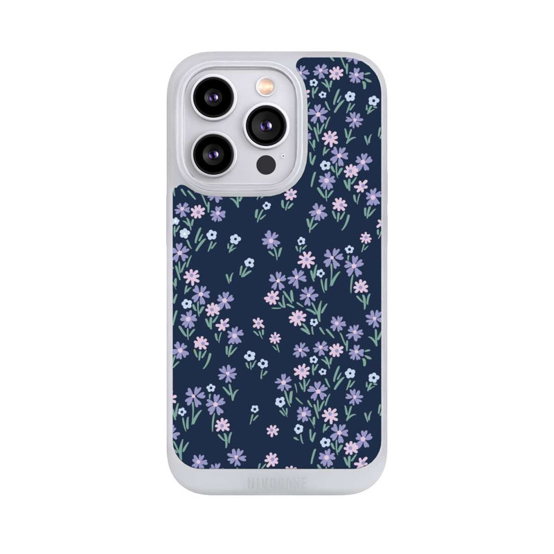 iPhone 14 Pro NIVOpure Dark Blue Floral Theme