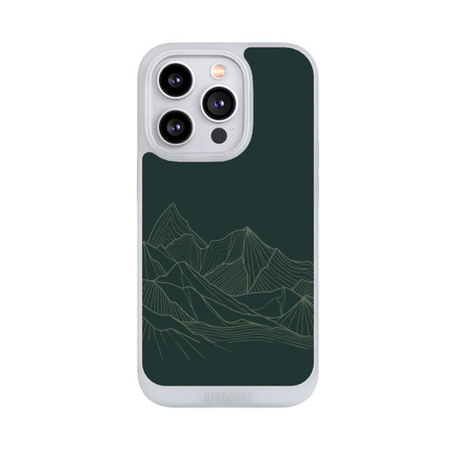 Apple iPhone 14 Pro NIVOpure Berg Line Art Grün