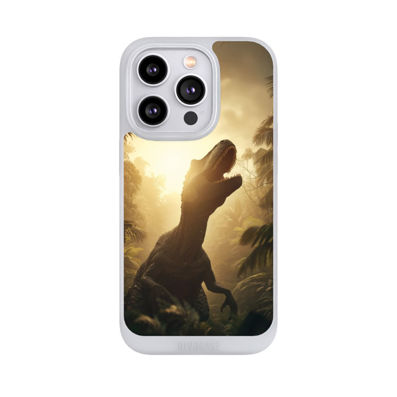 iPhone 14 Pro NIVOpure Dinosaurier im Urwald mit KI
