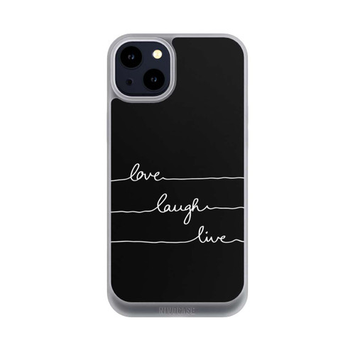Apple iPhone 14 Plus NIVOpure Love Laugh Live weiß/schwarz