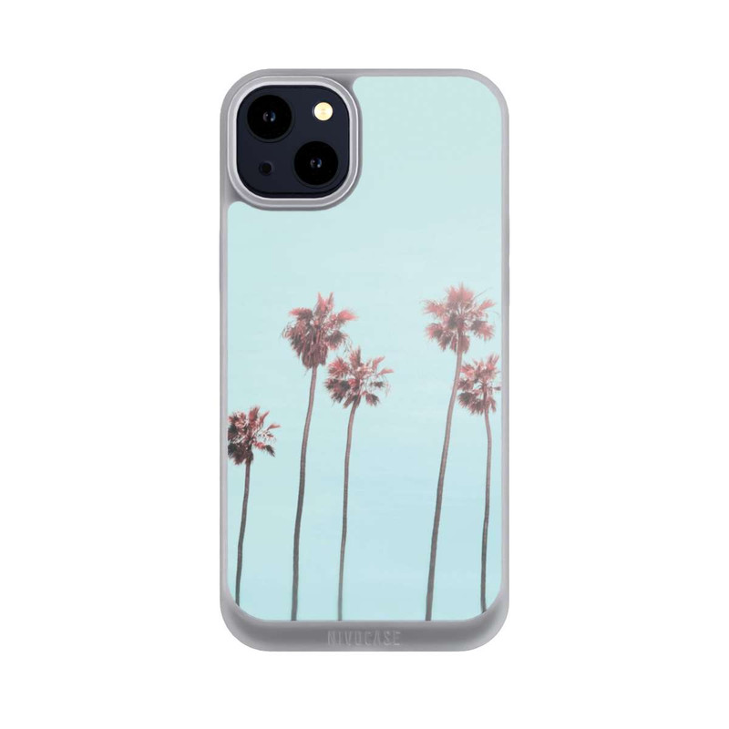iPhone 14 Plus NIVOpure Hellrosa Strandpalme Paradies