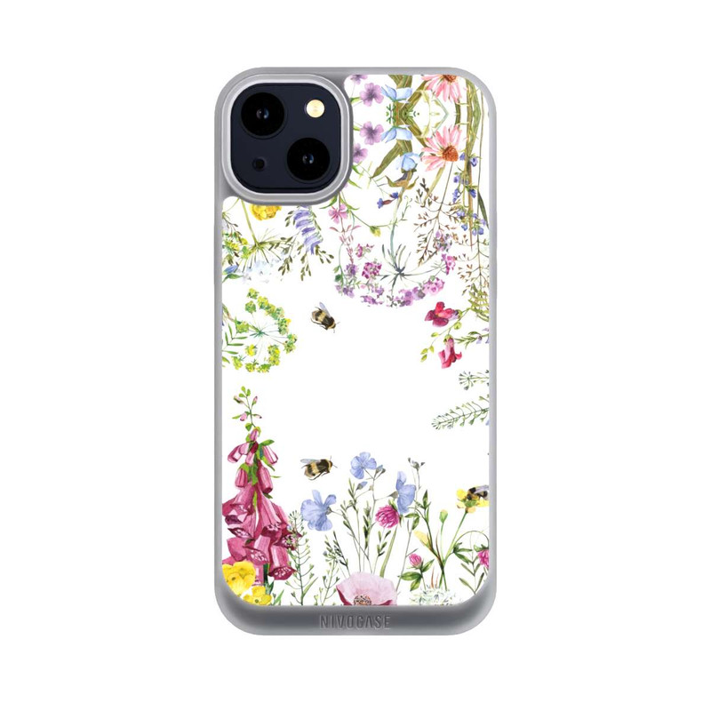 iPhone 14 Plus NIVOpure Cadre de fleurs sauvages des prés d'été