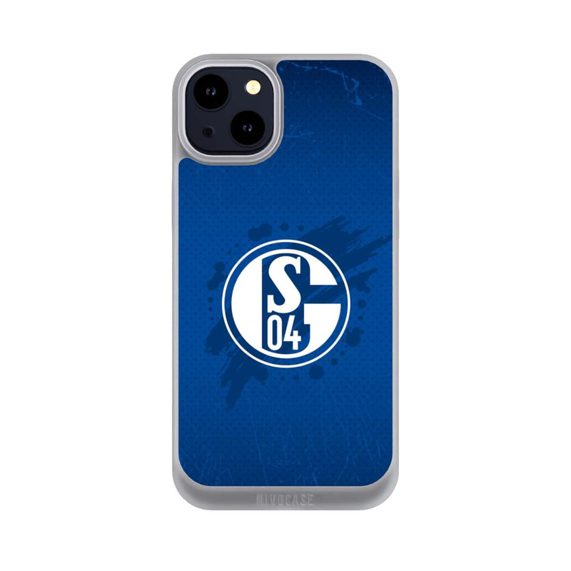 iPhone 14 Plus NIVOpure Schalke 04 Farbe Fleck Blau