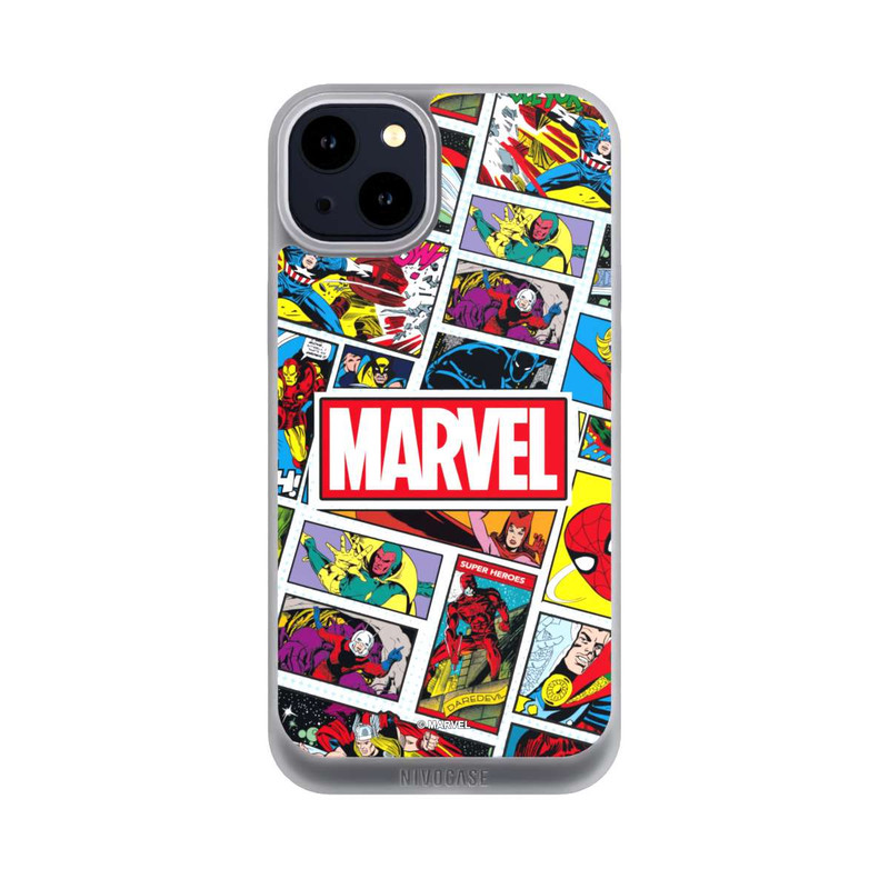 iPhone 14 Plus NIVOpure Marvel Comic Pattern