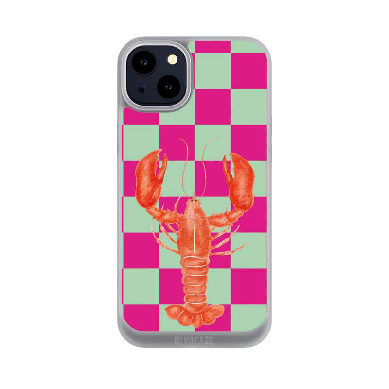 iPhone 14 Plus NIVOpure Pink Checkers Lobster