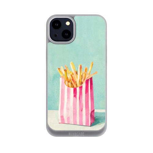 Apple iPhone 14 Plus NIVOpure Retro Pommes Blau Watercolor