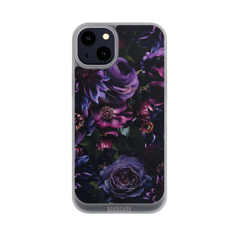 iPhone 14 Plus NIVOpure Dark Purple Flowers