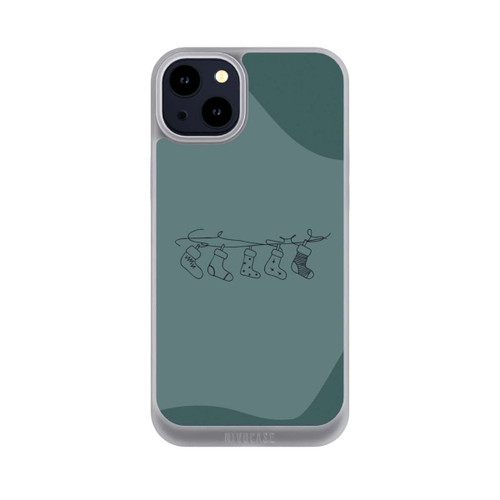 Apple iPhone 14 Plus NIVOpure Weihnachtsstrümpfe Line Art Minimalistisch