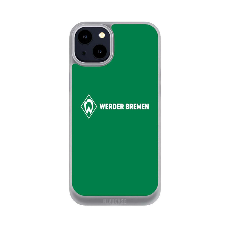 iPhone 14 Plus NIVOpure Werder Bremen Schriftzug Raute Grün