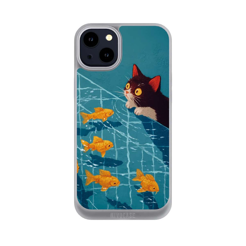 iPhone 14 Plus NIVOpure Die Katze im Pool mit KI