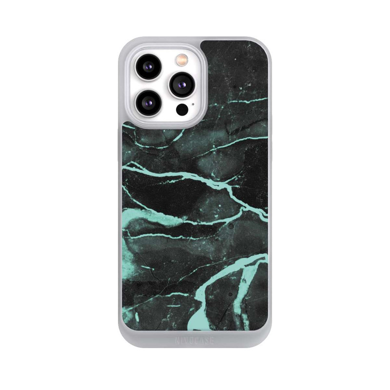 iPhone 14 Pro Max NIVOpure Grauer und blauer Marmor