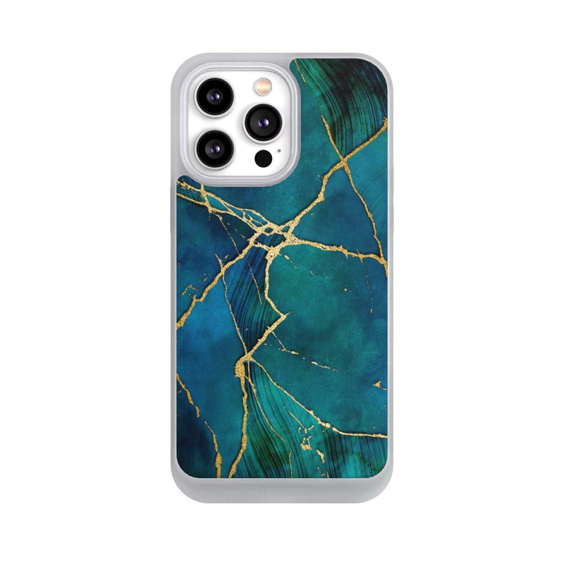 iPhone 14 Pro Max NIVOpure Mineralischer Glamourlook Blaugold