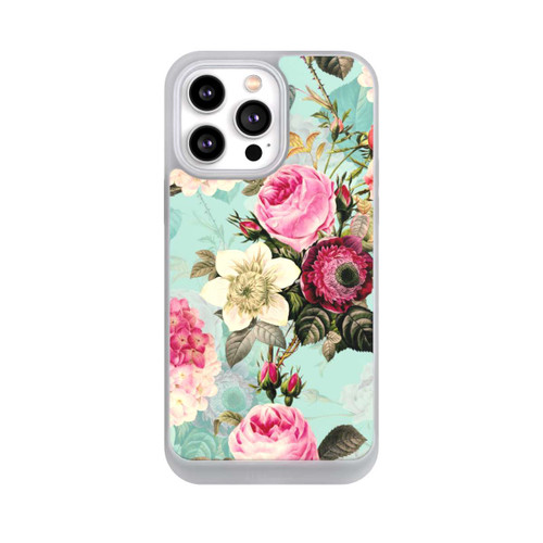 Apple iPhone 14 Pro Max NIVOpure Turquoise Wallpaper Roses