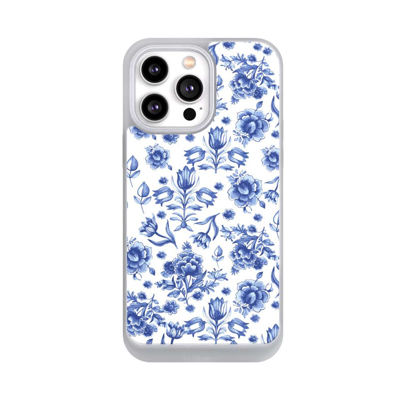 iPhone 14 Pro Max NIVOpure Blue Flower Pattern - Delft (NL)