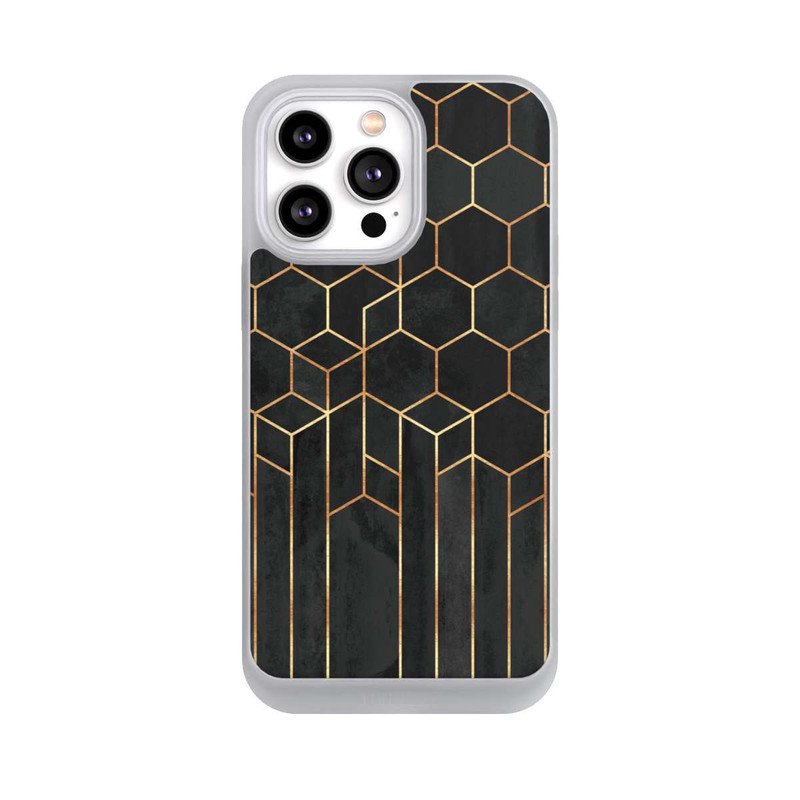 iPhone 14 Pro Max NIVOpure Schwarze Sechsecke