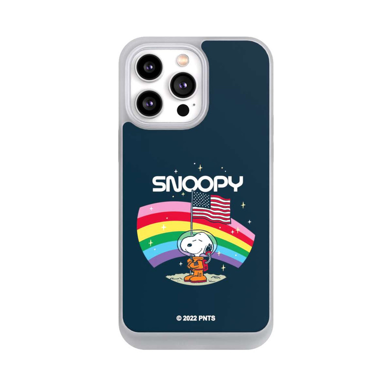 iPhone 14 Pro Max NIVOpure Snoopy Weltraumreisender Regenbogen