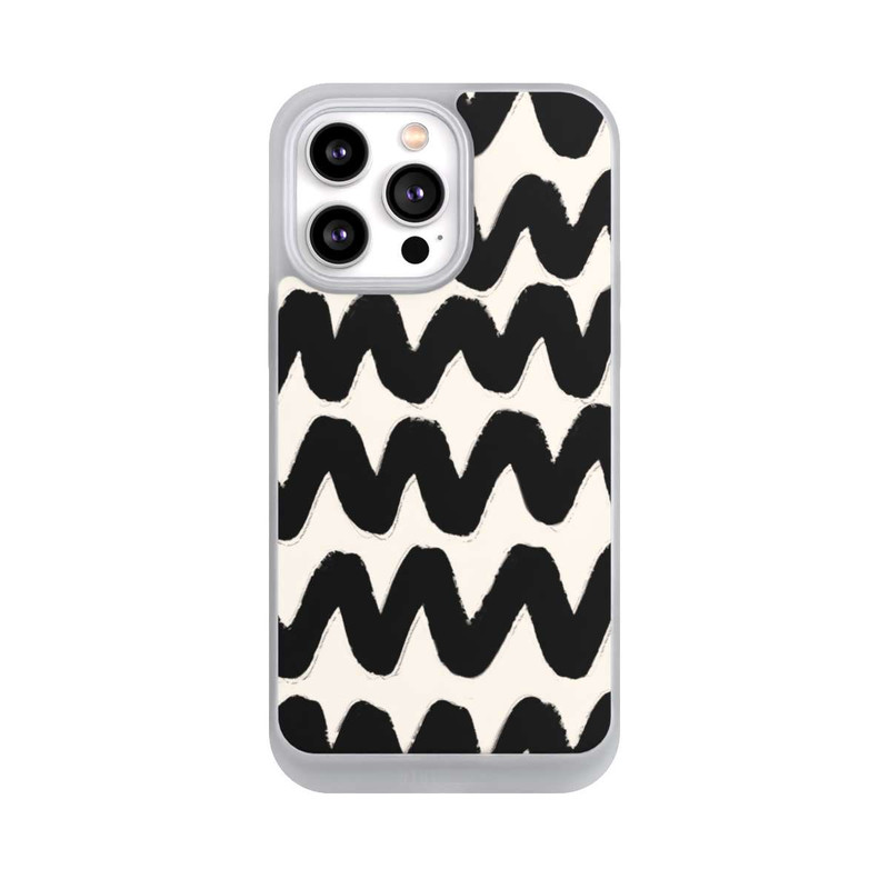 iPhone 14 Pro Max NIVOpure Schwarzes Wellenmuster