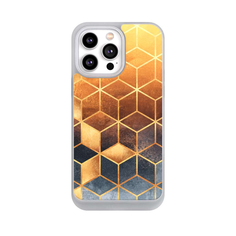 iPhone 14 Pro Max NIVOpure Würfel goldener Farbverlauf