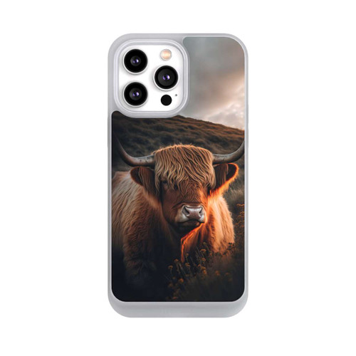 Apple iPhone 14 Pro Max NIVOpure Hochland Rind mit großen Hörnern mit KI