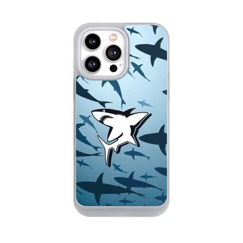 Apple iPhone 14 Pro Max NIVOpure Haie Muster Blau