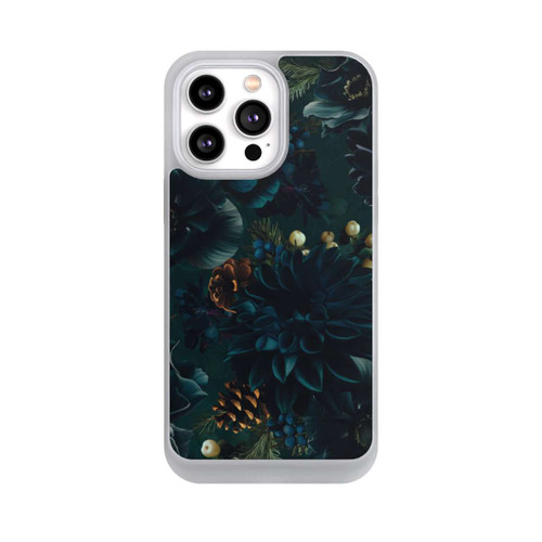 Apple iPhone 14 Pro Max NIVOpure Blumenmuster Grün und Blau
