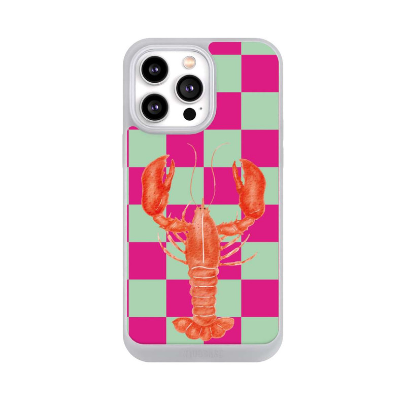 iPhone 14 Pro Max NIVOpure Pink Checkers Lobster