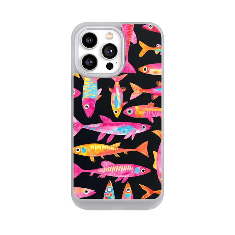 iPhone 14 Pro Max NIVOpure Funky bunte Fisch Parade mit KI