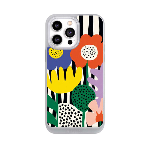 Apple iPhone 14 Pro Max NIVOpure Flowers Striped Background