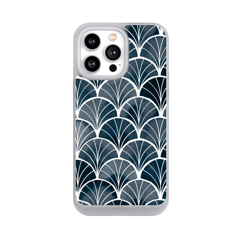 iPhone 14 Pro Max NIVOpure Botanische Brise Art Deco Grau