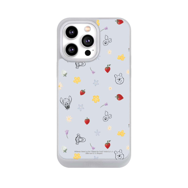 iPhone 14 Pro Max NIVOpure Winnie Puuh und Freunde Erdbeer Muster Blau