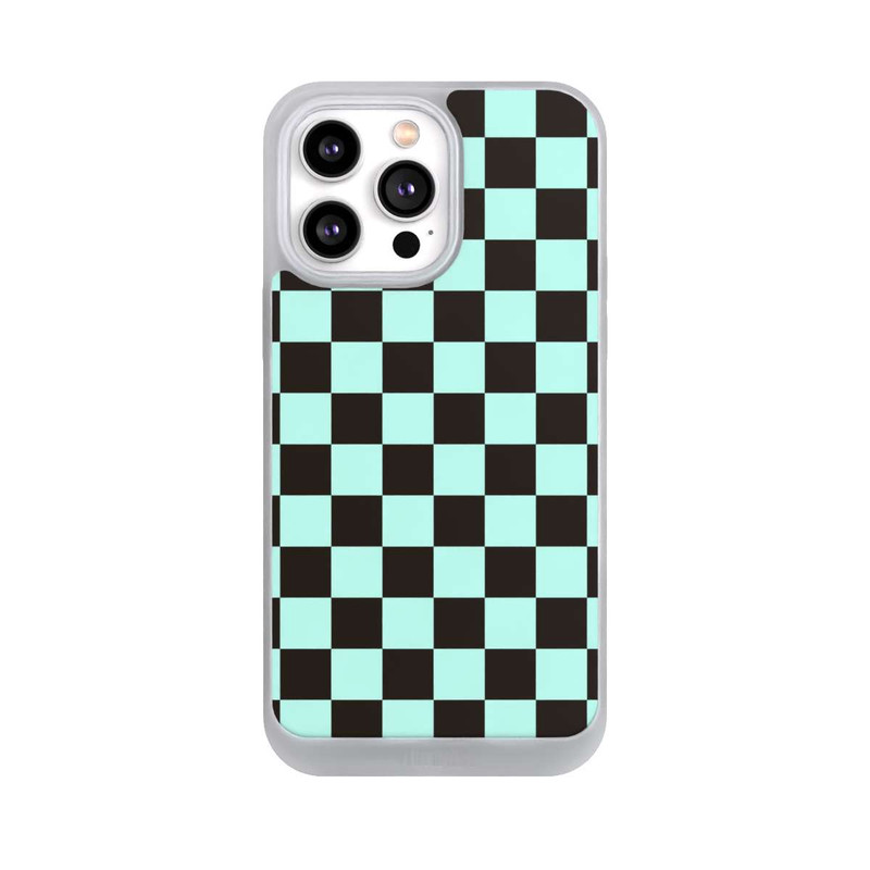 iPhone 14 Pro Max NIVOpure Schachbrett Braun Blau