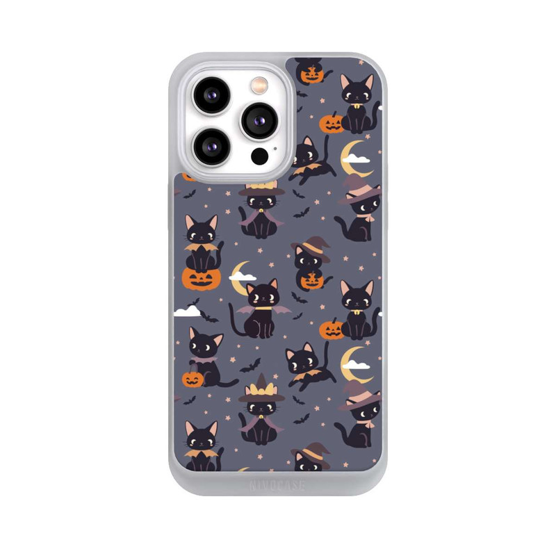 iPhone 14 Pro Max NIVOpure Cute Halloween Witch Cats and Pumpkins