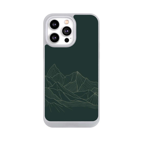 Apple iPhone 14 Pro Max NIVOpure Berg Line Art Grün