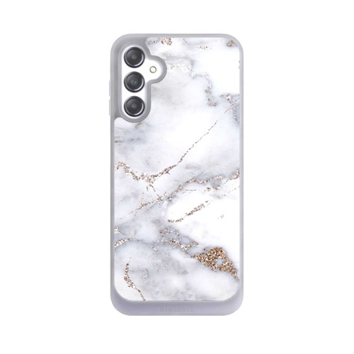 Samsung Galaxy A14 5G NIVOpure Silberglitzer Marmorlook