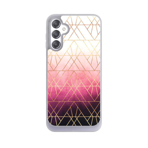 Samsung Galaxy A14 5G NIVOpure Pink Ombre Triangles Gold Print