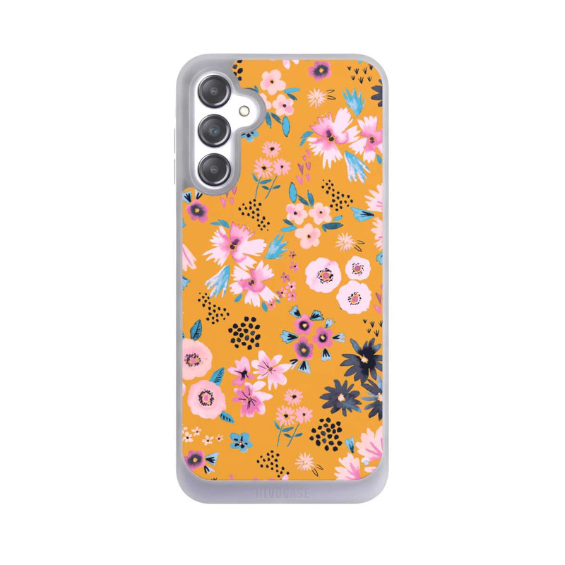 Galaxy A14 5G NIVOpure Petites Fleurs Jaune Moutarde