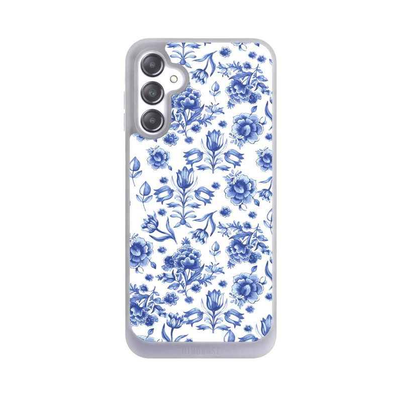 Galaxy A14 5G NIVOpure Blue Flower Pattern - Delft (NL)
