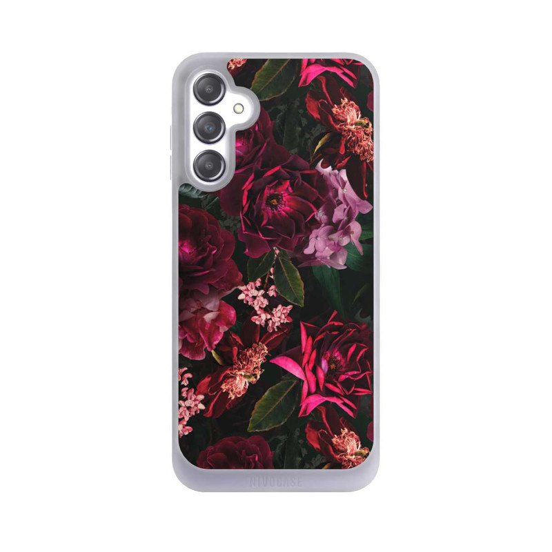 Galaxy A14 5G NIVOpure Dunkle romantische Vintage Rosen und Pfingstrosen