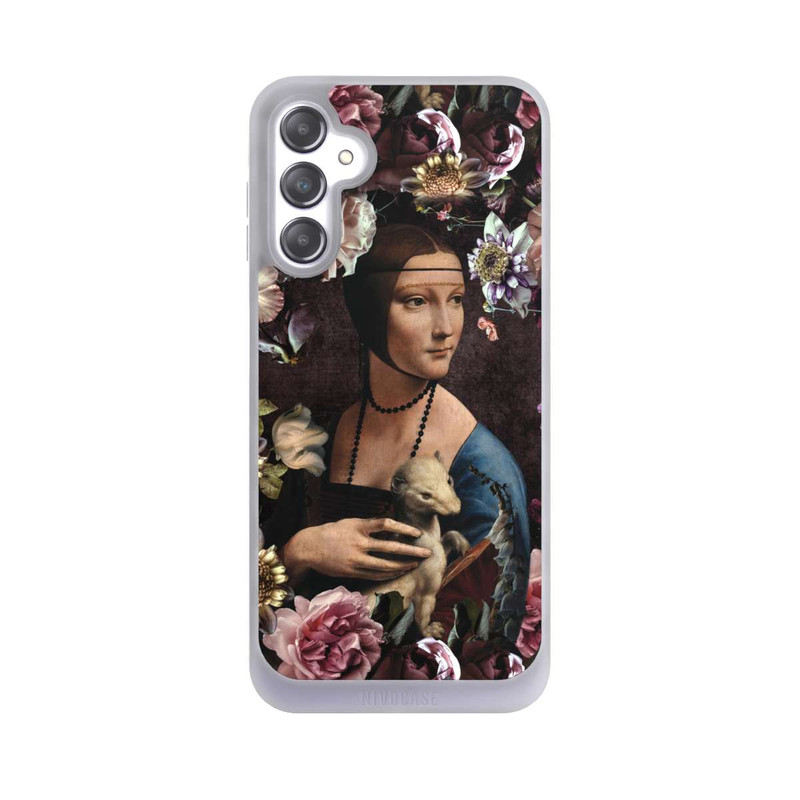 Galaxy A14 5G NIVOpure Dame avec hermine aux roses 