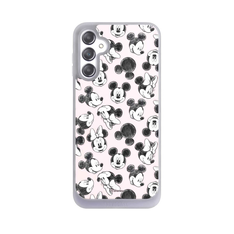 Galaxy A14 5G NIVOpure Minnie & Mickey Viele Gesichter Pink