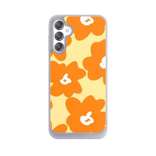 Samsung Galaxy A14 5G NIVOpure Retro floral pattern Päivi yellow orange