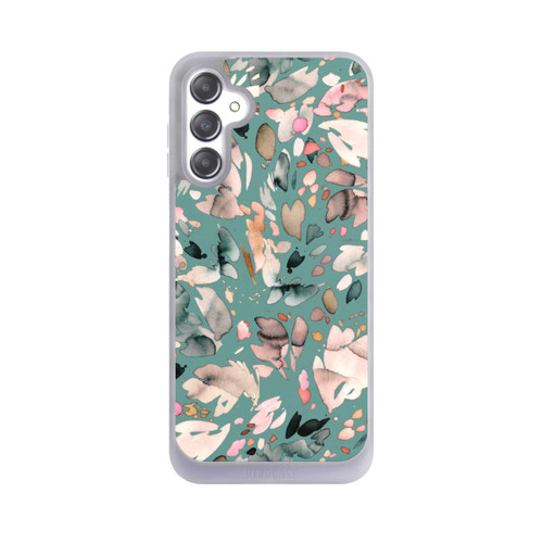 Samsung Galaxy A14 5G NIVOpure Abstrakte Blumenblätter grün