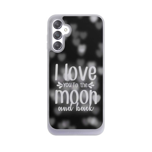 Samsung Galaxy A14 5G NIVOpure I Love You to The Moon And Back Black Hearts
