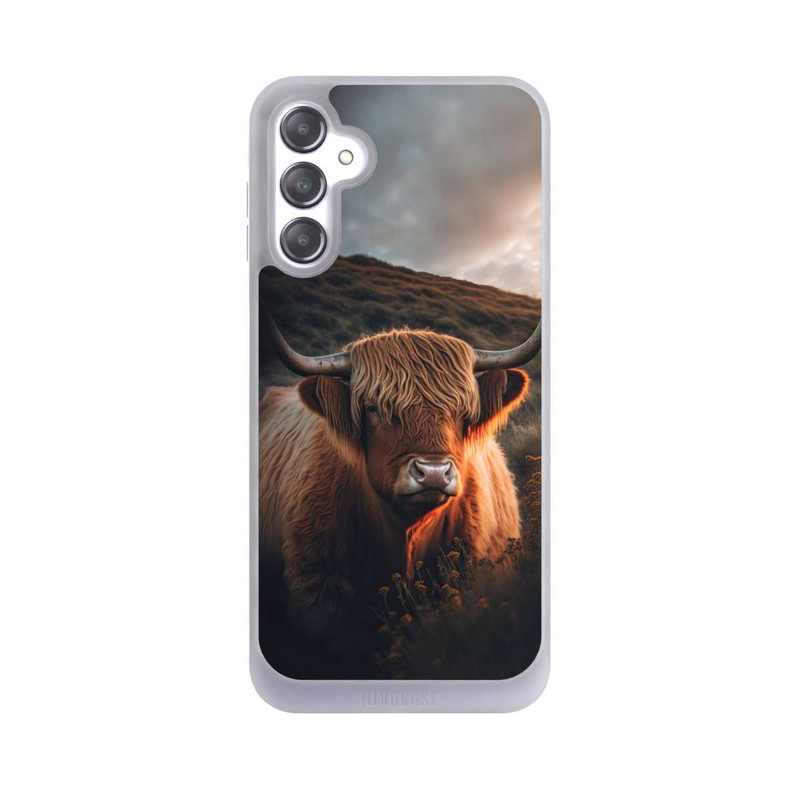 Galaxy A14 5G NIVOpure Vache Highland avec de grandes cornes avec IA