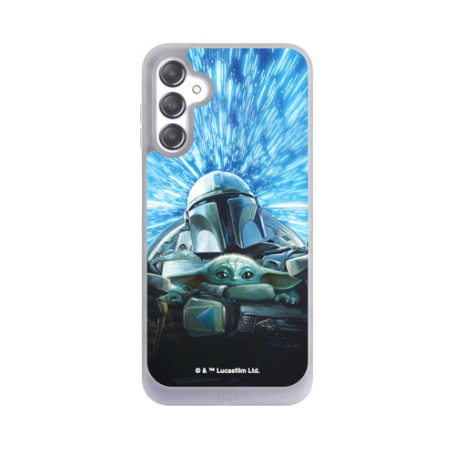 Samsung Galaxy A14 5G NIVOpure Grogu und Mando fliegen blau