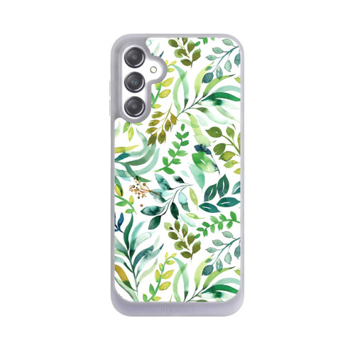 Samsung Galaxy A14 5G NIVOpure Watercolor Palms Leaves Botanical Green