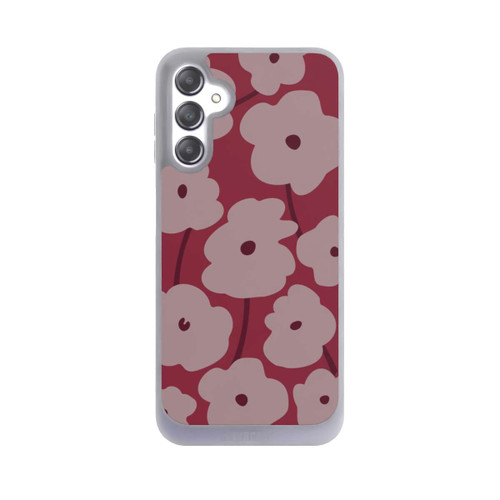 Samsung Galaxy A14 5G NIVOpure Minimalistische Blumen Bordeaux