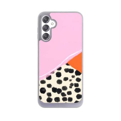 Samsung Galaxy A14 5G NIVOpure Rosa und Orange Gepunkteter Hintergrund