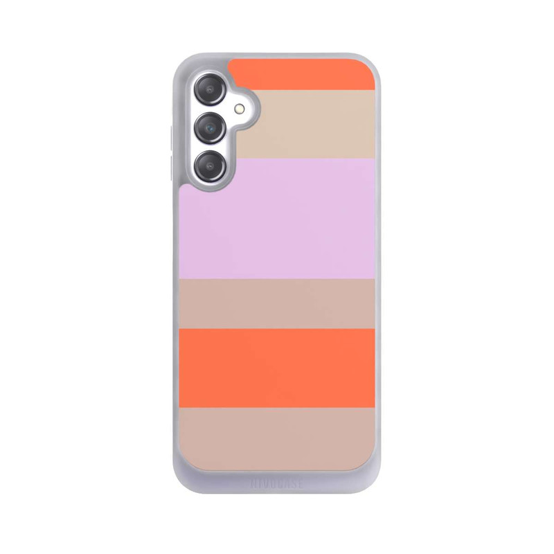 Galaxy A14 5G NIVOpure Moca Lila Orange Stripes