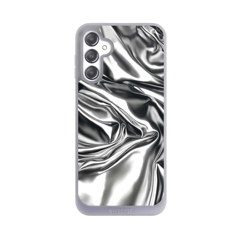 Galaxy A14 5G NIVOpure Glänzeder Chrome Silber Stoff mit KI